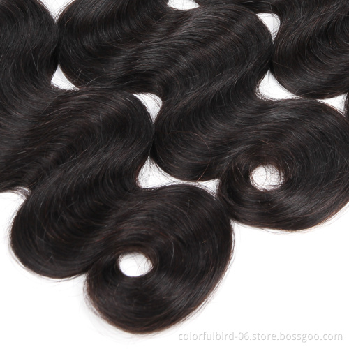 Wholesale 100% Human Hair non-remy Bundles Unprocessed Virgin Brazilian Body Wave Hair Extension bundles human hair
